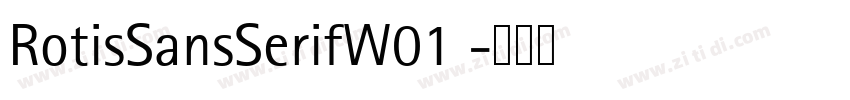RotisSansSerifW01 字体转换